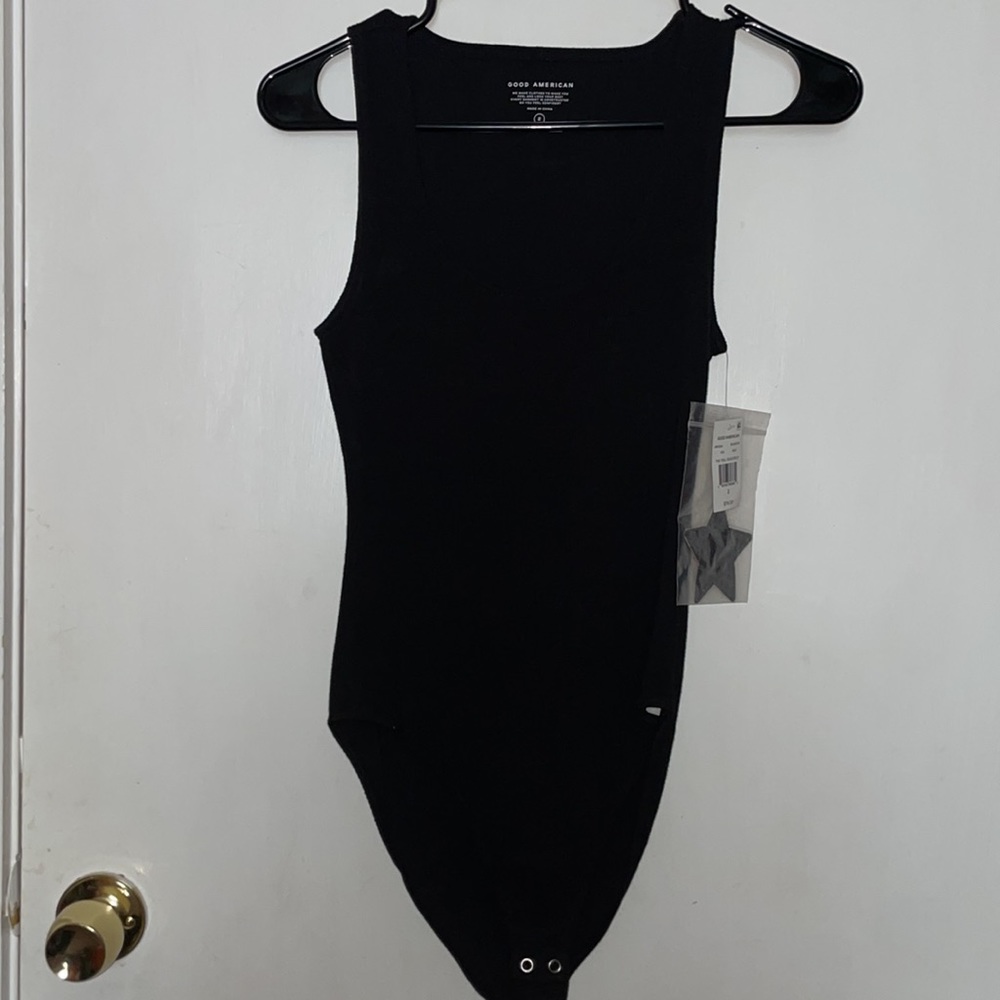 GOOD AMERICAN Feel Good ribbed cotton-blend bodysuit - Picture 2 of 4